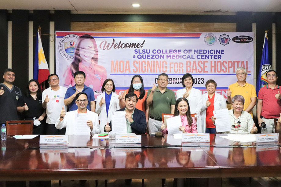 182 SLSU, QMC signs MOA for College of Medicine Base Hospital -Charles Pedron